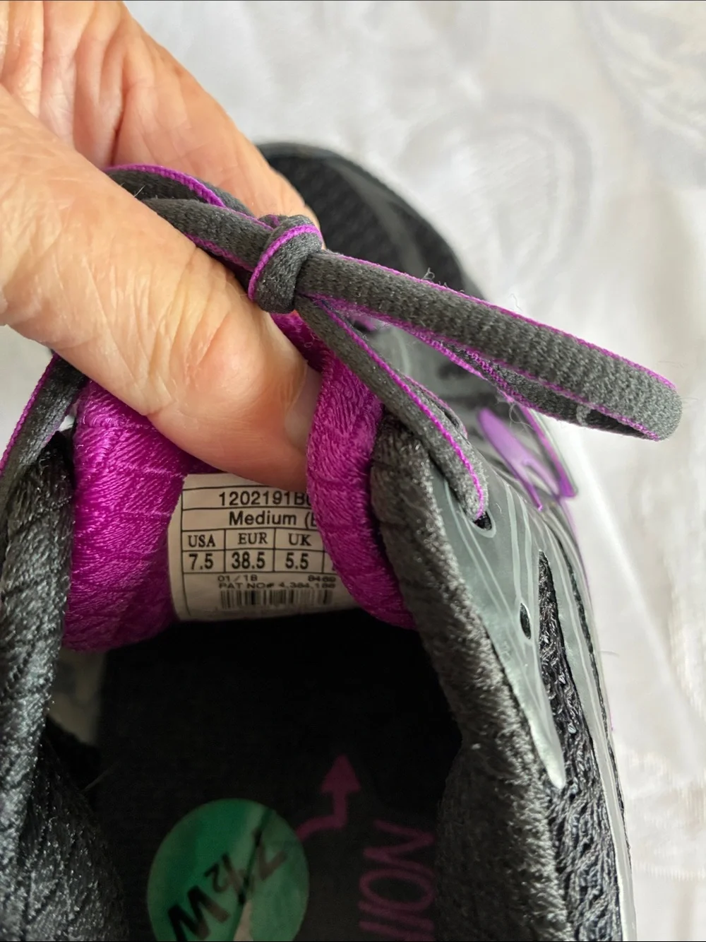 Brooks Women's Black and Purple Running Shoes Brooks Ariel